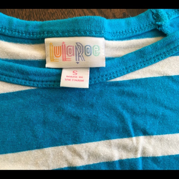 Teal Striped Randy Top - Picture 3 of 3